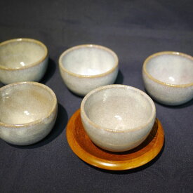 【ふるさと納税】会津本郷焼　湯呑み（5客）400年の歴史を誇る伝統工芸品（窯元：陶雅陶楽）※着日指定不可