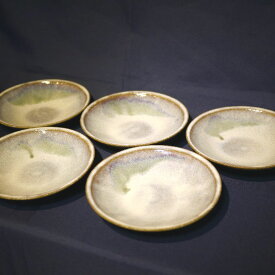 【ふるさと納税】会津本郷焼　中皿（5枚）400年の歴史を誇る伝統工芸品