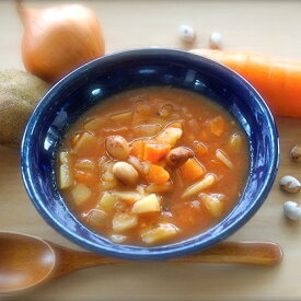 【ふるさと納税】有機野菜と豆の食べるスープ（180g×4パック）※着日指定不可