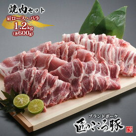 【ふるさと納税】ブランドポーク「匠のこころ豚」肩ロース・バラ　1.2kg（各600g）焼肉セット【◎安全・安心　JGAP・農場HACCP認証取得】　【 お肉 バラ ロース 豚肉 焼肉 バーベキュー 】