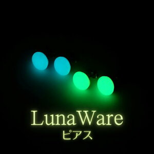 【ふるさと納税】『輝石の光』ルナウェア ピアス (ブルー) 蓄光 蓄光アクセサリー 光るアクセサリー 夜光