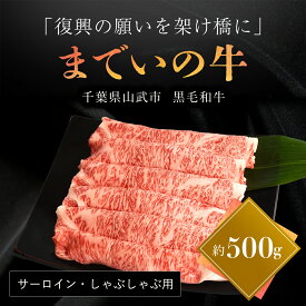 【ふるさと納税】震災を乗り越え再出発 山武牛「までいの牛」 サーロイン しゃぶしゃぶ用 約500g とろける旨味 上質な赤身 飯舘牛 山武牛 までい牛 国産 ブランド牛 山武市 復興 福島 飯舘村 ITTAK012