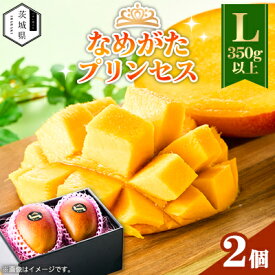 【ふるさと納税】茨城県産 なめがたプリンセスマンゴーL【350g以上】2個【配送不可地域：離島・沖縄県】【1647820】