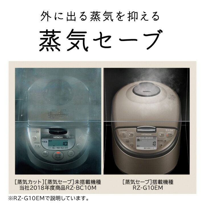 楽天市場】【ふるさと納税】J-9【圧力IH】炊飯器（5.5合用）RZ-G10EM(T  