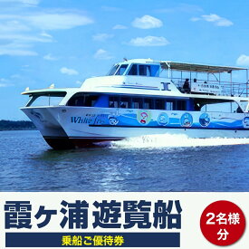 【ふるさと納税】霞ヶ浦遊覧船乗船ご優待券（2名様分） ｜ 日本で二番目の大きさを誇る霞ヶ浦、爽やかな湖風を受けながら高速遊覧船ホワイトアイリス号でクルージング（冬季限定カモメの餌付けクルーズ）　※離島への配送不可