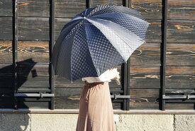 【ふるさと納税】雪華模様のオリジナル傘（サイズ65cm）カラー：ブラック　かさ/メンズ/レディース/おしゃれ_BL09