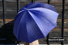 【ふるさと納税】雪華模様のオリジナル傘（サイズ65cm）カラー：ネイビー　かさ/メンズ/レディース/おしゃれ_BL10