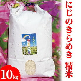 【ふるさと納税】【令和7年産】にじのきらめき 精米10kg【荒川アグリ】 | こめ コメ 米 精米 白米 ご飯 単一米 国産 茨城県産 古河市産 ギフト 贈答 贈り物 お祝 記念日 景品 プレゼント 10キロ ※2025年10月上旬頃より順次発送予定 _DH01