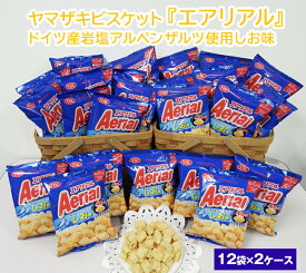 【ふるさと納税】ヤマザキビスケット『エアリアル』ドイツ産岩塩アルペンザルツ使用しお味（12袋×2ケース） ｜ 菓子 お菓子 スナック エアリアル おかし おやつ おつまみ スナック菓子 チップスター ご家庭用 手土産 ギフト 贈答 贈り物 プレゼント お中元 お歳暮 _BY07