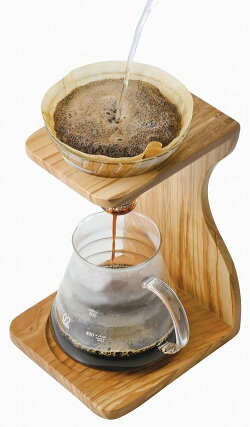 【ふるさと納税】☆世界中で愛されるHARIOのコーヒーメーカー☆V60オリーブウッドスタンドセット