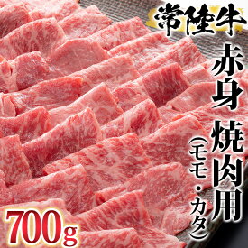 【ふるさと納税】 古河市で育った常陸牛！赤身（モモ・カタ）焼肉用700g | 肉 牛肉 700グラム 国産 茨城県 常陸牛 ブランド 冷凍 焼肉 BBQ 食べ比べ モモ カタ セット商品 詰め合わせ バラエティ 高級 贅沢 ギフト 贈答 贈答用 プレゼント _AO02 ※離島への配送不可