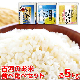 【ふるさと納税】令和5年産 古河のお米食べ比べセット（15kg）_DP03