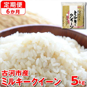 【ふるさと納税】【定期便 6か月】【新米】令和7年産 古河市産ミルキークイーン 5kg|米 コメ こめ ごはん ご飯 ゴハン 白飯 単一米 国産 ミルキークイーン 5kg 定期便 6ヶ月 6回 茨城県 古河市