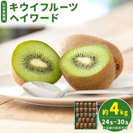 【ふるさと納税】先行予約 キウイフルーツ ヘイワード 約4kg 24玉 〜 30玉 松本果樹園 《2026年12月中旬-2027年1月末頃出荷予定》茨城県 結城市 キウイ きうい グリーンキウイ 果物 フルーツ 新鮮 国産 ギフト 贈答 送料無料