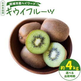【ふるさと納税】石井果樹園のキウイフルーツ 結城市産 ヘイワード 約4kg 選べる 出荷時期《出荷時期をお選びください》茨城県 結城市 キウイ きうい 果物 フルーツ 新鮮 国産 ギフト 送料無料
