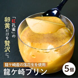 【ふるさと納税】龍ケ崎産の落花生を使用した龍ケ崎プリン5個セット | プリン ぷりん 食べ比べ 味比べ ギフト 贈答用 プリン専門店 スイーツ お取り寄せ 内祝い 取り寄せ お取り寄せグルメ 厳選素材 洋菓子 お菓子 デザート おかし ご褒美 セット 新鮮 人気 卵 こだわり 濃厚