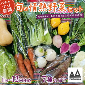 【ふるさと納税】【選べるお届け回数】農園自慢の情熱野菜セット（7品）【定期便 野菜 詰め合わせ お任せ 季節物 セット 山芋 パセリ かぶ 人参 たまねぎ 玉ねぎ ほうれん草 大根 レタス じゃがいも さつまいも とうもろこし キャベツ ピーマン なすトマト かぼちゃ】