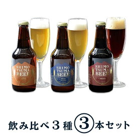 【ふるさと納税】しもつまクラフトビール3本セット