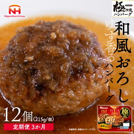 【ふるさと納税】極み焼きハンバーグ（和風おろしソース）セット定期便3か月 定期便