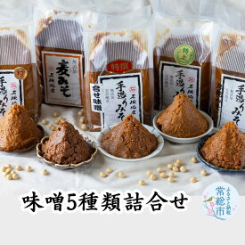 【ふるさと納税】 味噌 5種類 詰合せ 各1kg 合計5kg | ふるさと納税 特上白みそ 粒みそ 浮糀みそ 麦みそ 合せみそ 味噌 みそ 調味料 手作り味噌 手作りみそ 味噌汁 みそ汁 味噌セット みそセット お味噌詰め合わせ おみそ詰め合わせ 手作り調味料