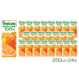 【ふるさと納税】トロピカーナ 100％ オレンジ 250ml LLスリム×24本 ジュース 飲料 フルーツ 紙パック 贈答品 贈り物