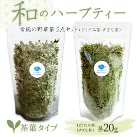 【ふるさと納税】和のハーブティー 常総の野草茶2点セット （どくだみ茶・すぎな茶） 茶葉タイプ お中元 お歳暮 内祝い 快気祝い ※2026年5月上旬〜12月下旬頃に順次発送予定 常総市 常総
