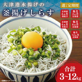 【ふるさと納税】【うれしい定期便♪】【選べる回数】＜毎月・隔月＞＜3ヶ月～12ヶ月＞大津港水揚げの釜揚げしらす1kg【海鮮 魚介類 しらす シラス ご飯のお供 たっぷり お手頃 個包装】(AS211)