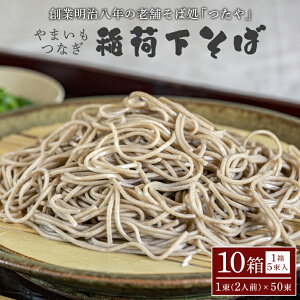【ふるさと納税】稲荷下そば 10箱 やまいもつなぎ