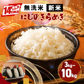 【ふるさと納税】米 令和7年産 新米 無洗米 お米 選べる 3kg 5kg 10kg 白米 国産 コメ こめ おにぎり 弁当 R7年産 ごはん 国産 にじのきらめき 虹の煌めき むせんまい 3キロ 5キロ 10キロ 送料無料 茨城県 笠間市 いばらき