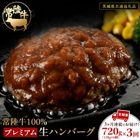 【ふるさと納税】常陸牛 100% プレミアム 生ハンバーグ 【選べる内容量】【茨城県共通返礼品】 ハンバーグ 黒毛和牛 和牛 牛肉 肉 レトルト 冷凍 簡単 小分け