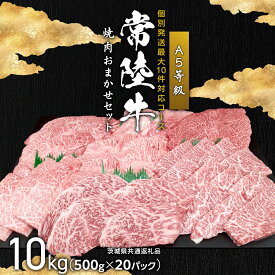 【ふるさと納税】 【 最大10件発送可 】常陸牛A5 焼肉おまかせセット 10kg 個別発送最大10件対応コース ( 茨城県共通返礼品 ) 個別 発送 相談対応 コンシェルジュ 国産 牛肉 肉 お肉 すき焼き A5ランク