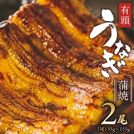 【ふるさと納税】 鹿児島県産 有頭 鰻 蒲焼 × 2尾 （ 1尾 135g 〜 155g 以上） うなぎ ウナギ 土用丑の日 家庭用 贅沢 国産 旬 敬老の日 タレ 山椒 付 縁起