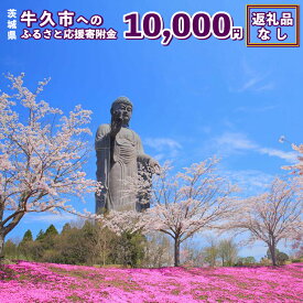 【ふるさと納税】【 返礼品なし 】 茨城県 牛久市 ふるさと応援寄附金 ( 10,000円 )