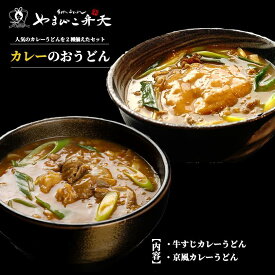 【ふるさと納税】やまびこ弁天の「大人気カレーのおうどん2種セット」 | うどん カレーうどん 牛すじうどん カレー 牛すじ 京うどん 関西うどん 冷凍 冷凍うどん 茨城県 つくば市