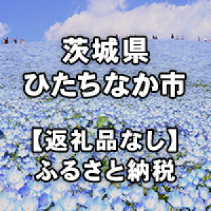 【ふるさと納税】茨城県ひたちなか市への寄付(返礼品はありません)