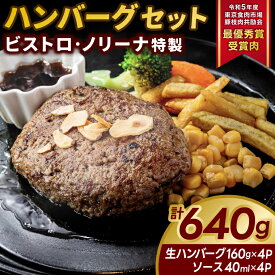 【ふるさと納税】令和5年度　東京食肉市場豚枝肉共励会　最優秀賞受賞肉　ビストロ・ノリーナ特製 ハンバーグセット 生ハンバーグ＆特製ソース （KBD-51）