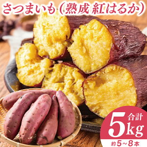 【ふるさと納税】★先行予約★ 訳あり さつまいも ( 紅はるか ) 約5kg 完熟 高糖度 不揃い \ 選べる サイズ /【熟成 サツマイモ べにはるか 焼き芋 訳アリ わけあり キュアリング 茨城県 鹿