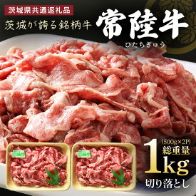 【ふるさと納税】 茨城県産 常陸牛 切り落とし 1kg (500g×2パック) 国産 和牛 牛 牛肉 ブランド牛 肉質柔らか ジューシー 焼肉 すき焼き 煮物 炒め物 小分け パック 冷凍配送 BBQ 贈答用 ギフト 茨城県 潮来市 「茨城県共通返礼品」(A12-006)