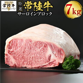 【ふるさと納税】＼レビューキャンペーン／【特選】常陸牛(ひたちぎゅう)A5等級 サーロインブロック 選べる容量 2kg～10kg （茨城県共通返礼品 茨城県産） 国産 ブランド牛 肉 お肉 牛肉 サーロイン ブロック ステーキ 選べる 冷蔵 茨城県 守谷市 送料無料