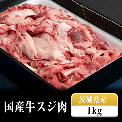 茨城県守谷市 ふるさと納税 国産牛スジ肉1kg 500g×2 茨城県産 数量は多い 牛すじ煮込み お肉 おでん スジ肉 【予約】 カレーなどに スジ 牛肉