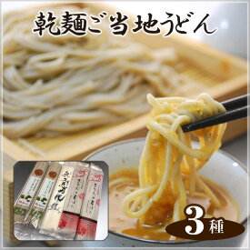 【ふるさと納税】No.142 乾麺ご当地うどん　3種セット（小） ／ 乾麺 そば 詰合せ 名物 送料無料 茨城県