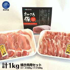 【ふるさと納税】まごころ豚 焼き肉セット 1kg ロース&バラ 茨城県共通返礼品 鉾田市産 米 お米 白米 こめ 精米 取り寄せ 特産 ごはん ご飯 コメ お取り寄せ ギフト 贈り物 お弁当 弁当 おにぎり ふっくら ツヤツヤ 甘い 農家直送 産地直送 国産 茨城県産 送料無料