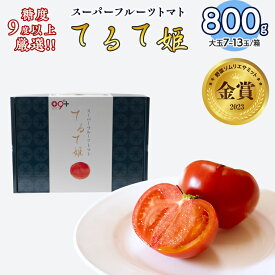 【ふるさと納税】 てるて姫 小箱 約800g 【7~13玉/1箱】 てるてひめ 糖度9度 以上 スーパーフルーツトマト 野菜 フルーツトマト フルーツ トマト とまと