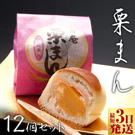 【ふるさと納税】 スピード発送!! 【 熨斗 対応品 】 栗まんじゅう 12個セット 栗 くり まんじゅう 饅頭 和菓子 おやつ おかし お菓子 お中元 中元 お歳暮 歳暮 贈り物 ギフト スピード発送 スピード配送