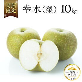 【ふるさと納税】【 JA 北つくば 】 筑西ブランド 認証品 幸水 ( 選べる 5kg 10kg ) 果物 2025年産 先行予約 梨 フルーツ なし ナシ 幸水梨 くだもの デザート 茨城