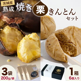 【ふるさと納税】【 吉原農場 の 完熟栗 】 熟成 焼き栗 3袋・栗きんとん 1箱 セット 令和7年産 栗の深雫 完熟 くり クリ 栗ごはん おかし お菓子 果物 フルーツ 数量限定 旬 秋 冬 正月 おせち [CX025ci]