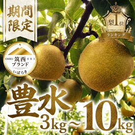 【ふるさと納税】 梨 豊水 3kg 5kg 10kg なし 先行予約 ナシ ブランド梨 和梨 ほうすい ほうすい梨 豊水梨 秀品 あり 贈答用 贈答 3キロ 5キロ 10キロ 果物 くだもの フルーツ デザート 大人気 甘い 果汁 水分 たっぷり 夏 酸味 果肉 秋 味覚 旬 2026年産 みずみずしい