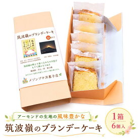 【ふるさと納税】 筑波嶺 の ブランデー ケーキ 1箱(6個入) ブランデーケーキ お菓子 おかし 菓子 銘菓 焼き菓子 茨城 関東 筑西 洋菓子 お菓子 5千円 5000円