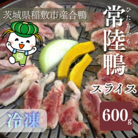 【ふるさと納税】茨城県稲敷市産合鴨【常陸鴨】スライス 600g (冷凍)【配送不可地域：離島・沖縄県】【1699581】