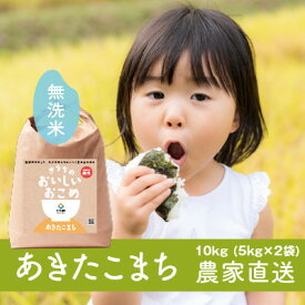 【ふるさと納税】【毎月定期便】令和7年産 あきたこまち無洗米 10kg(5kg×2袋)全3回【配送不可地域：離島・沖縄県】【4072223】
